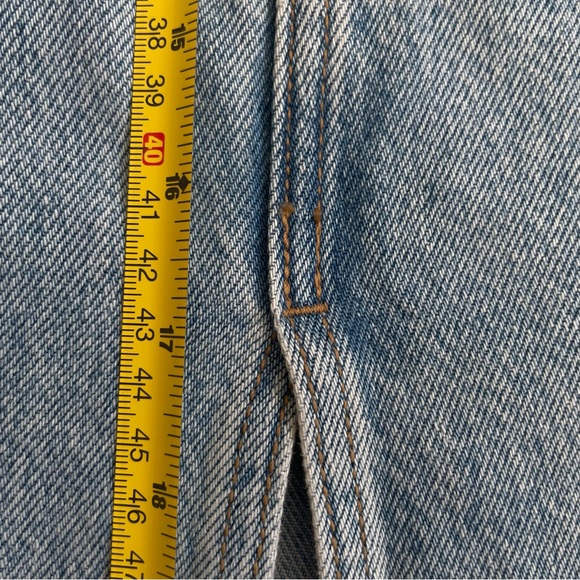 Frank & Oak Denim Jean Skirt Midi Maxi Size Medium With Slit Cotton - Picture 14 of 15